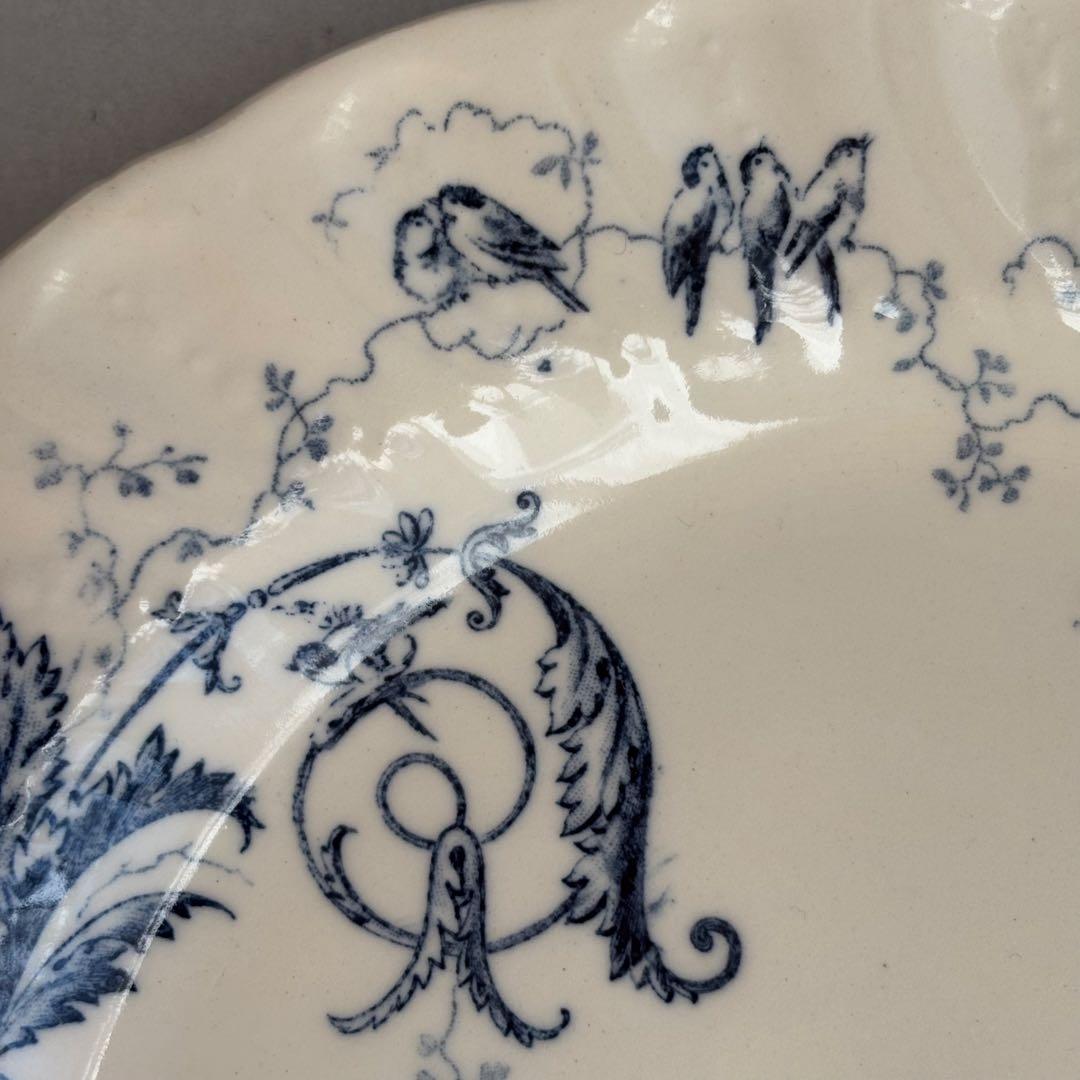 美品 フランスアンティーク ジアンRinceaux ディナープレートA