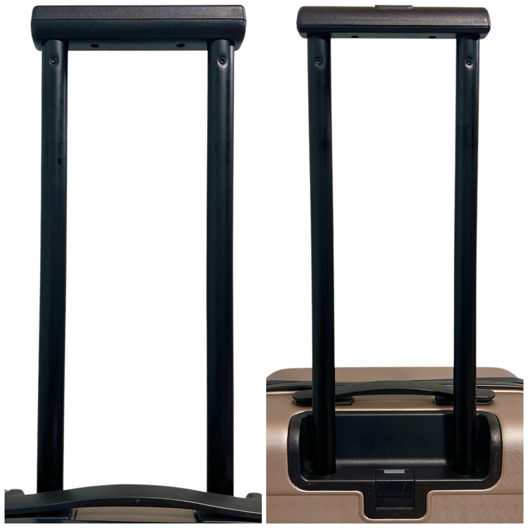 美品 無印良品 MUJI バーを自由に調節できるハードキャリーケース 35L