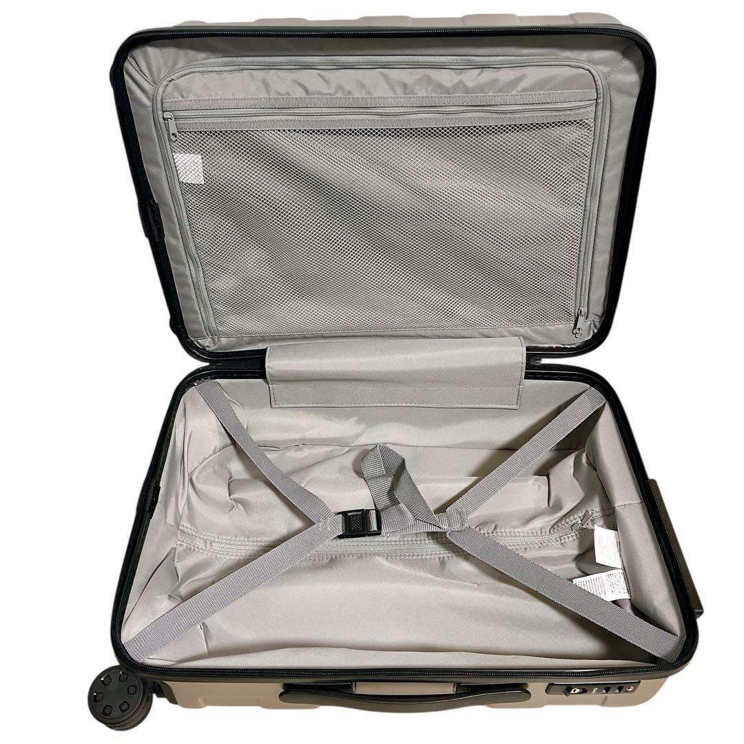 美品 無印良品 MUJI バーを自由に調節できるハードキャリーケース 35L