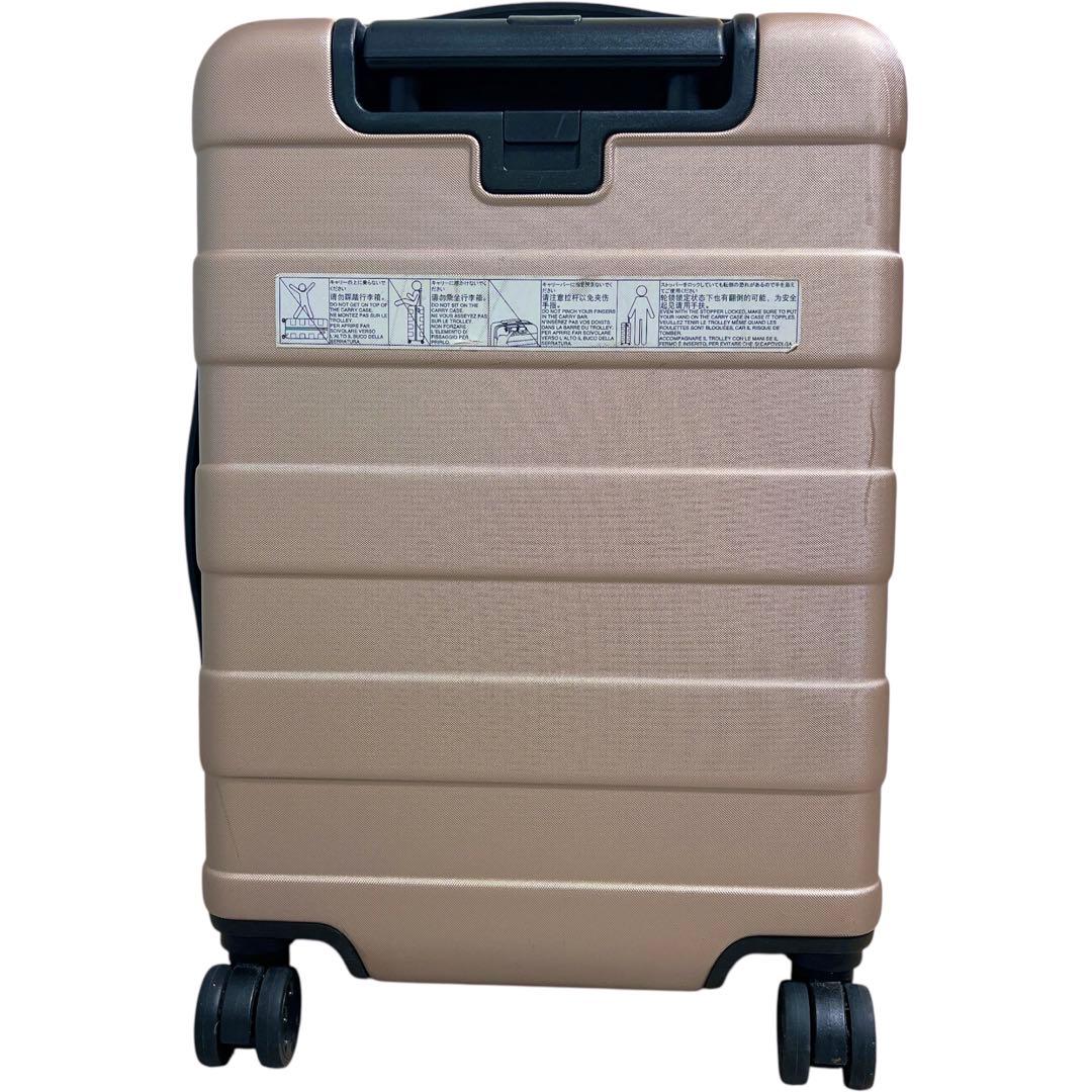 美品 無印良品 MUJI バーを自由に調節できるハードキャリーケース 35L