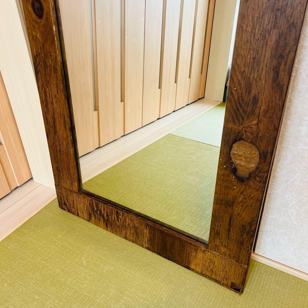 壁掛けミラー 壁掛け鏡 鏡 ミラー 姿見　スタンドミラー　古民家