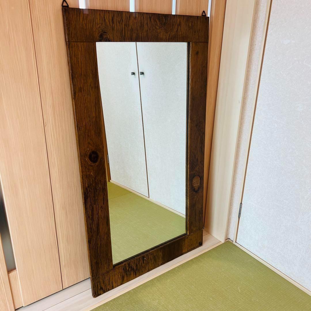 壁掛けミラー 壁掛け鏡 鏡 ミラー 姿見　スタンドミラー　古民家