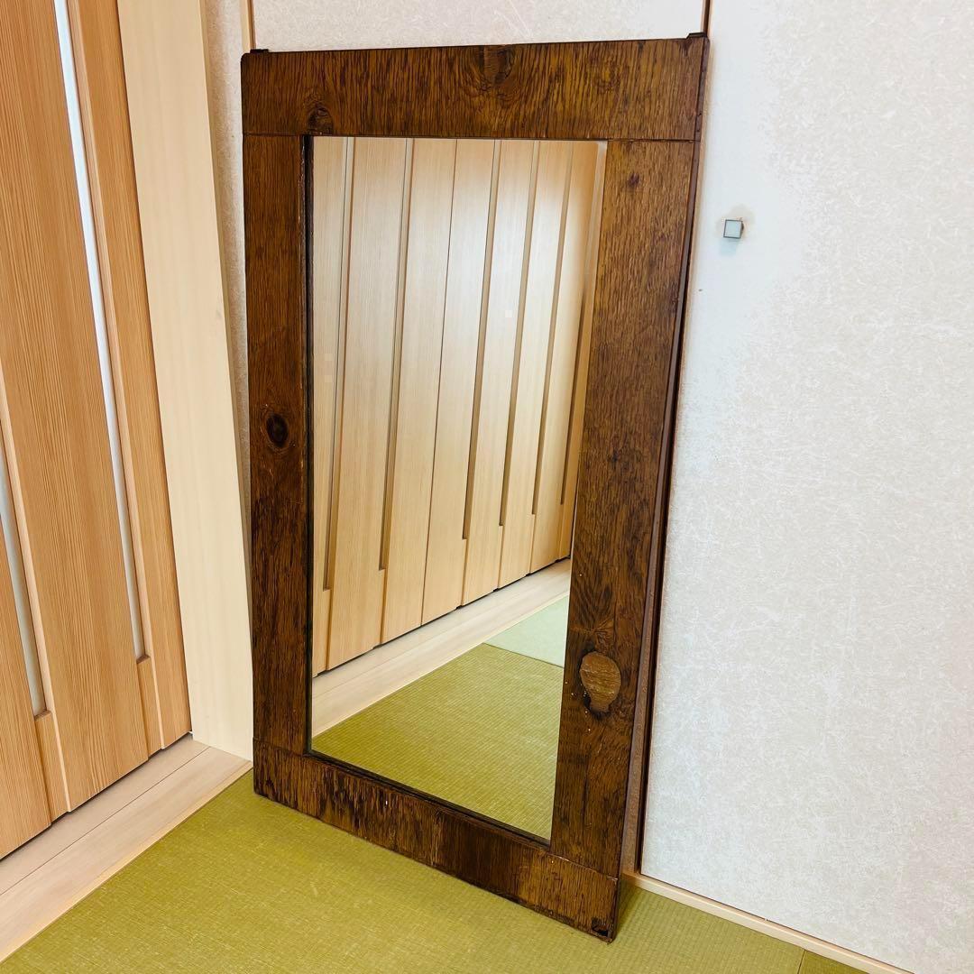 壁掛けミラー 壁掛け鏡 鏡 ミラー 姿見　スタンドミラー　古民家