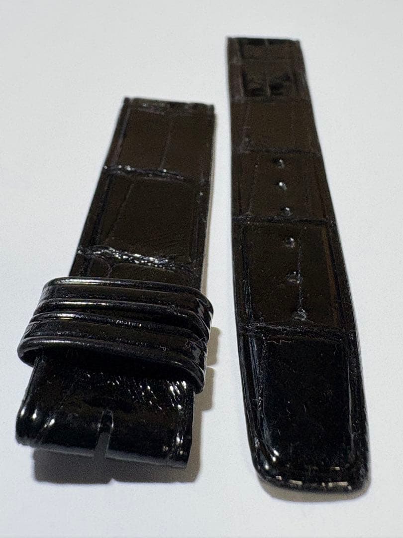 【未使用】IWC クロコ革ベルト18mm×16mm（シャイニー仕上げ）