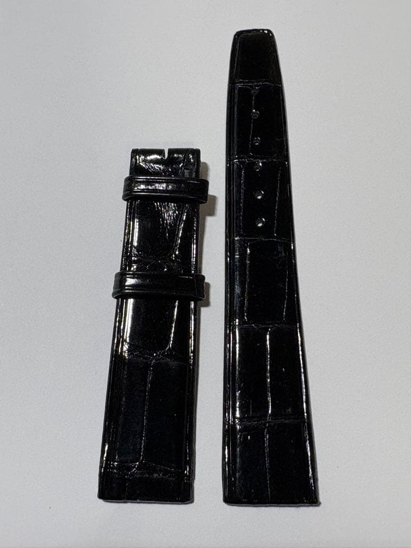 【未使用】IWC クロコ革ベルト18mm×16mm（シャイニー仕上げ）