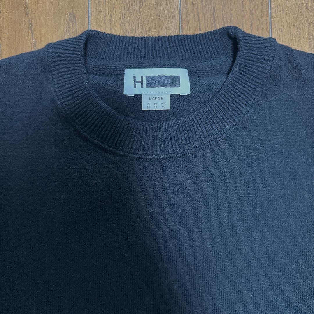 H BEAUTY&YOUTH カットソー ブラック L