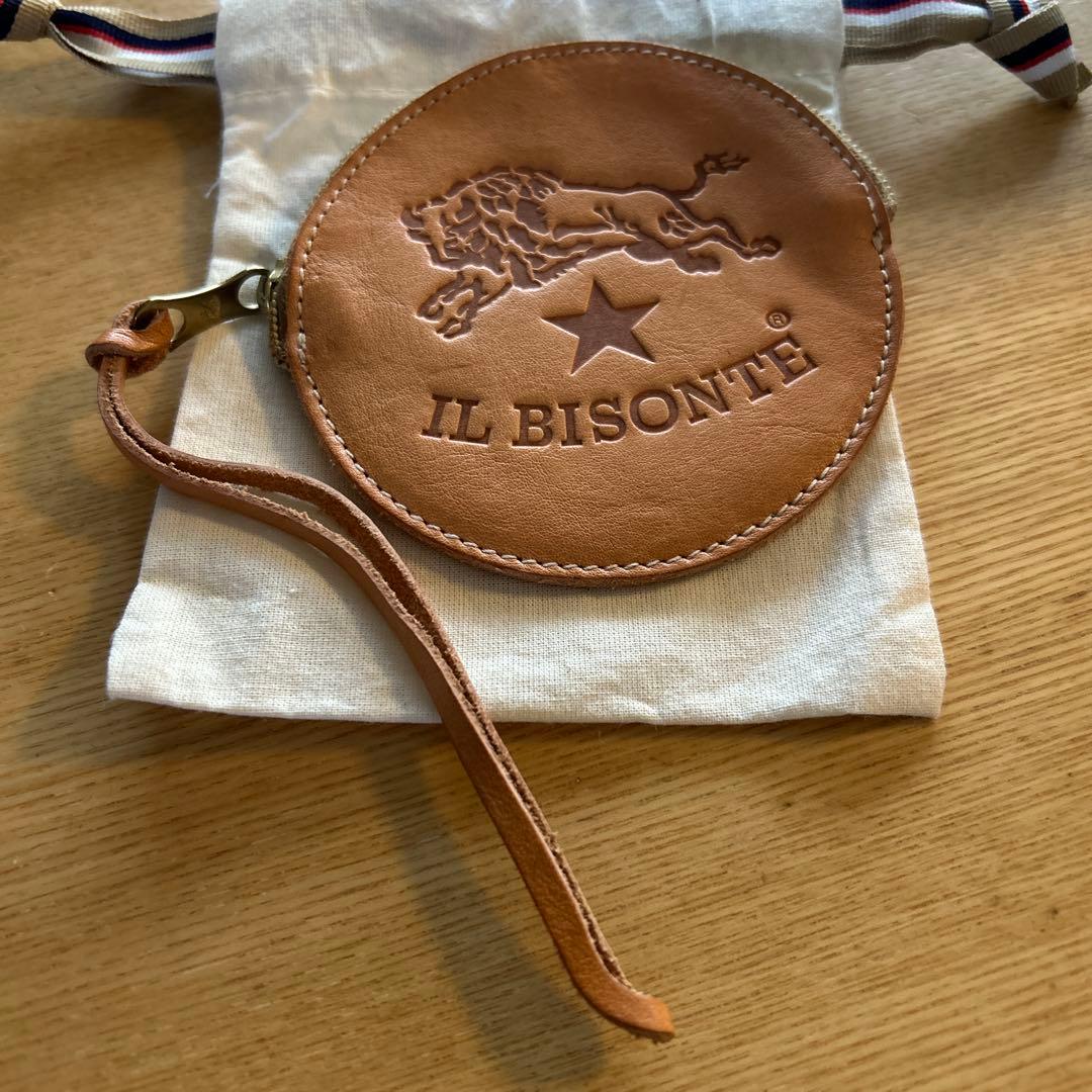 IL BISONTE レザーケース ベージュ
