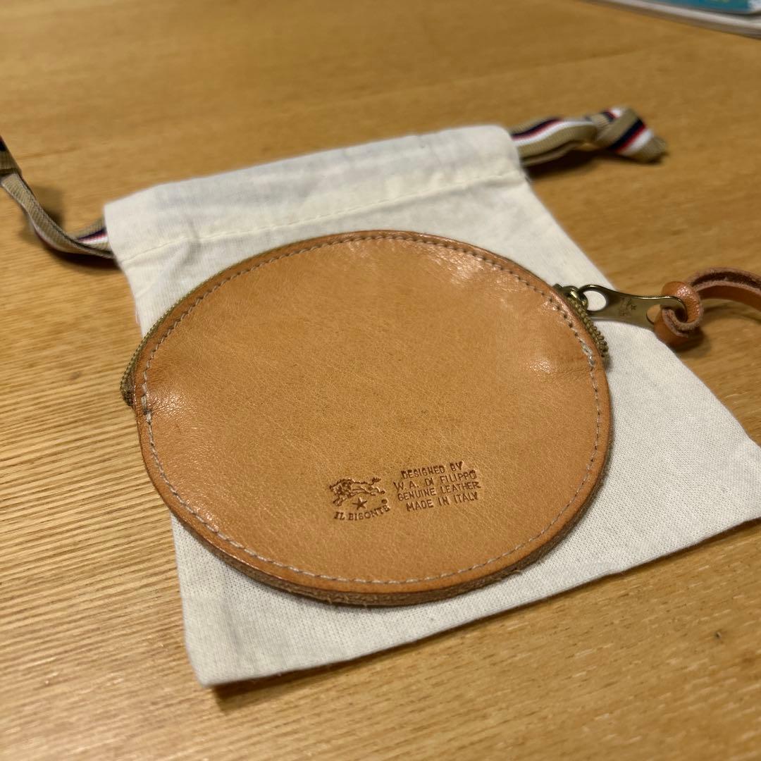 IL BISONTE レザーケース ベージュ