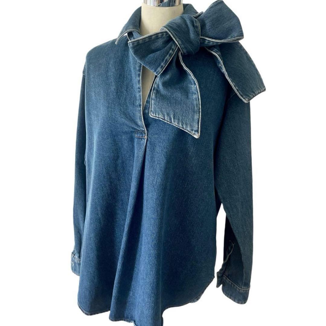 Chloe クロエ デニム棒タイシャツ プルオーバー ジャケット