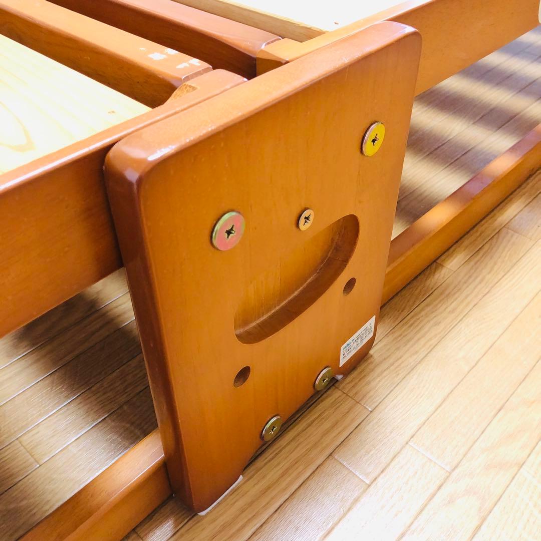 日本製　ひのき　すこのベッド　シングル　折りたたみ　キャスター付