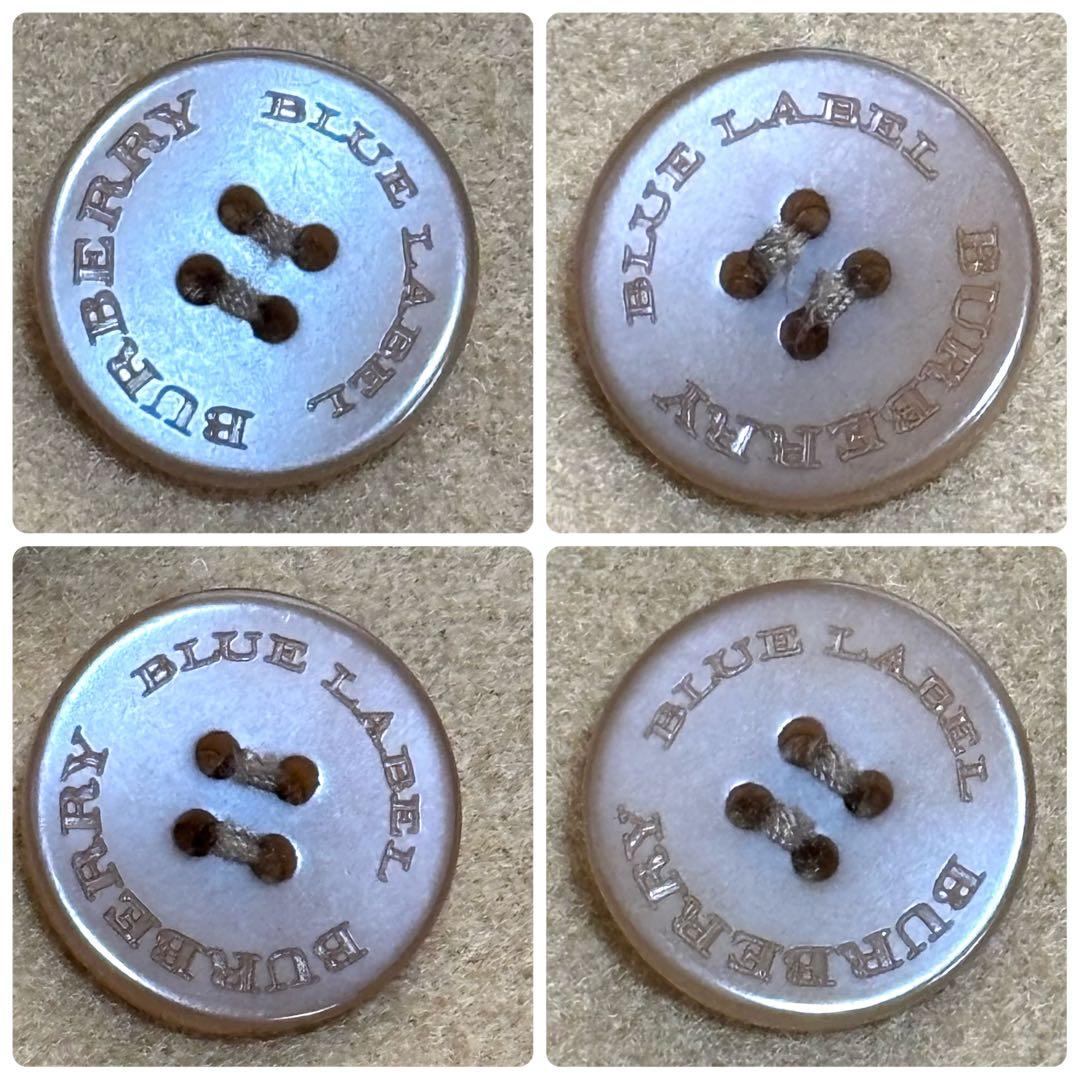 極美品　バーバリーブルーレーベル　カシミヤ　ロングコート　ノバチェック　Mサイズ