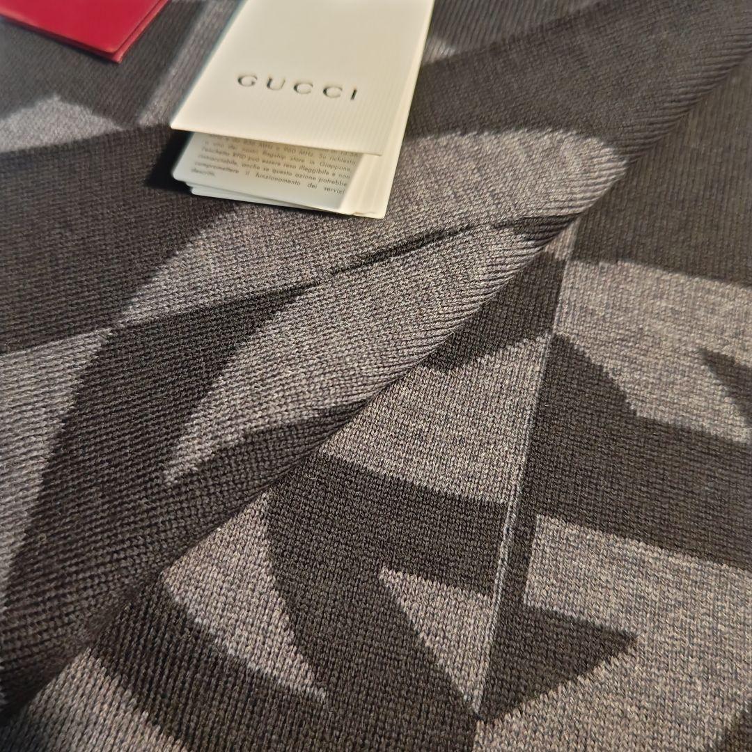 ❤新品箱袋付き❤GUCCI マフラー ストールショールスカーフ❤黒❤