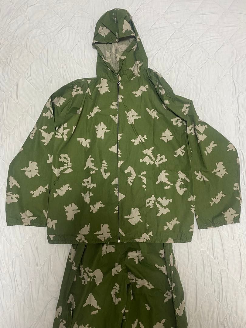 ソ連軍ロシア軍　実物　KLMK迷彩服 ベリョーズカ白樺迷彩　Lサイズ　上下セット