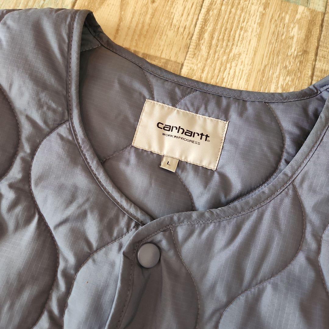 ペ*ゐ様 美品　carhartt WIP キルティングダウンベスト L ライトブ