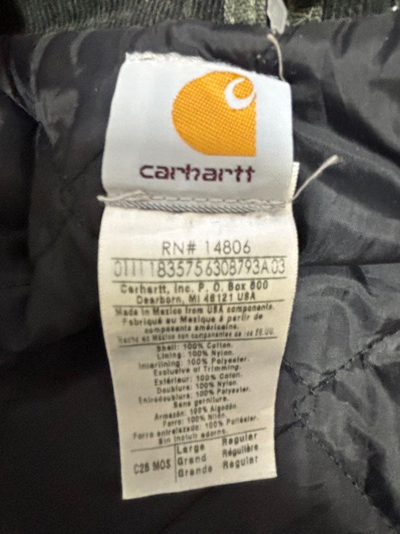 希少カラー Carhartt トラディショナル ジャケット オリーブグリーン