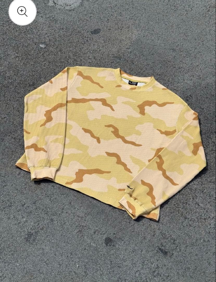 トップス belvet Camo Thermal LS beige Msize