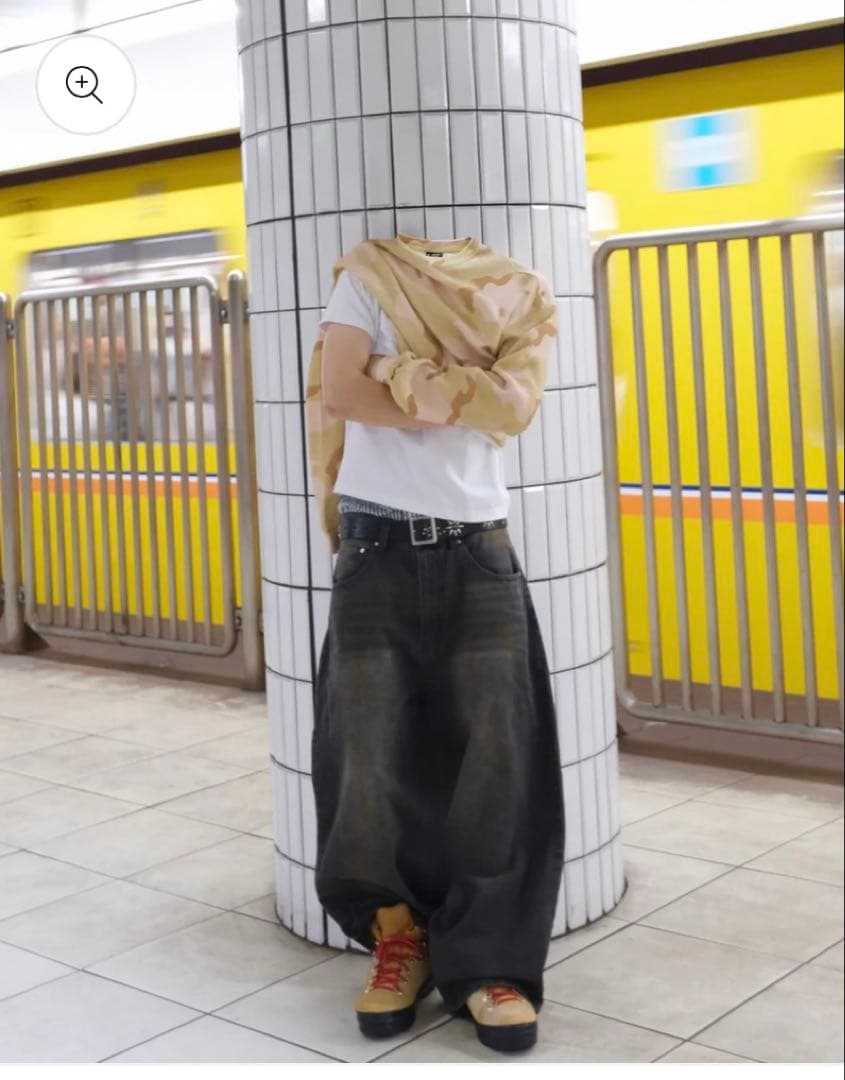 トップス belvet Camo Thermal LS beige Msize