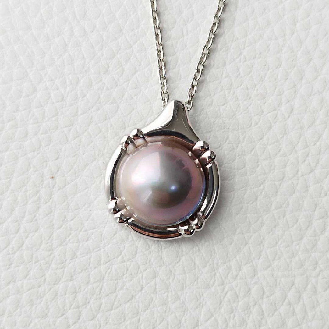 【美品】TASAKI　タサキ　マベパール　ネックレス　13mm　チェーン社外品