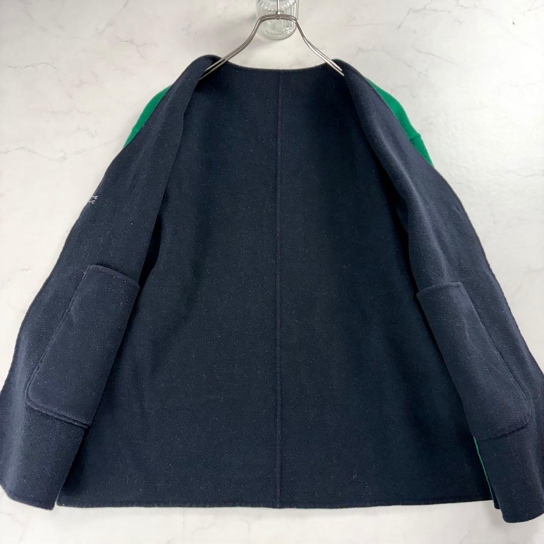 人気✨ユナイテッドアローズ UBCB リバーバイカラーコート 2way 紺 緑