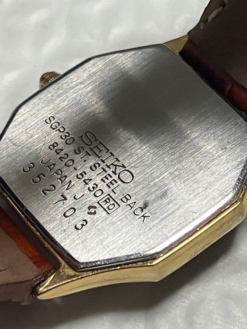 ★SEIKO Exceline。ドレスウォッチブランド。SGP30(オクタゴン）