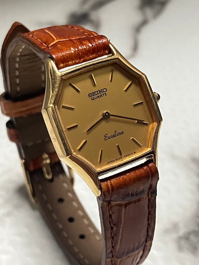 ★SEIKO Exceline。ドレスウォッチブランド。SGP30(オクタゴン）