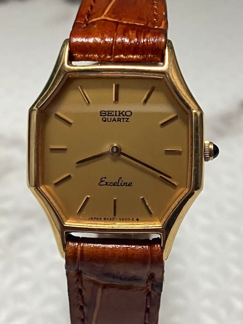 ★SEIKO Exceline。ドレスウォッチブランド。SGP30(オクタゴン）