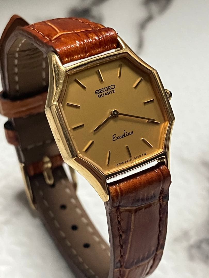 ★SEIKO Exceline。ドレスウォッチブランド。SGP30(オクタゴン）