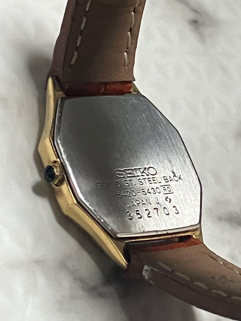 ★SEIKO Exceline。ドレスウォッチブランド。SGP30(オクタゴン）