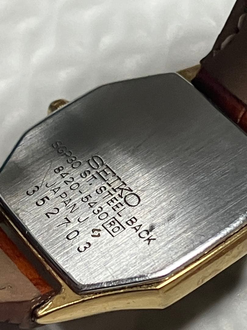 ★SEIKO Exceline。ドレスウォッチブランド。SGP30(オクタゴン）