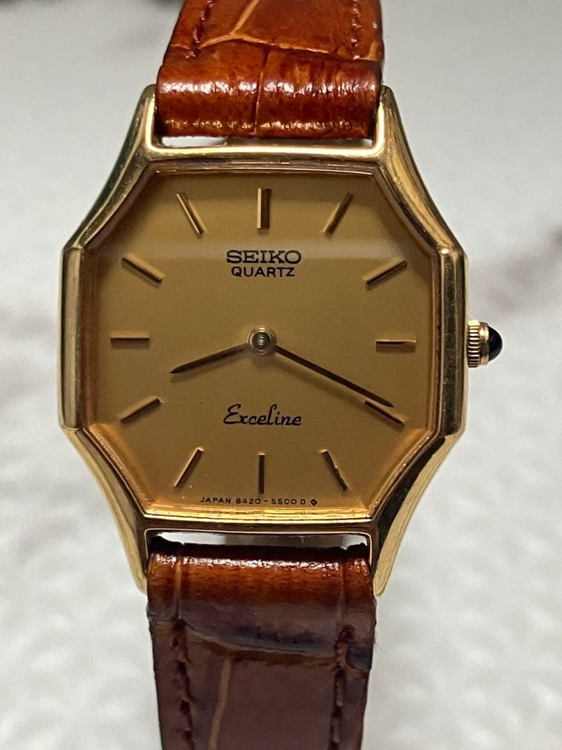 ★SEIKO Exceline。ドレスウォッチブランド。SGP30(オクタゴン）