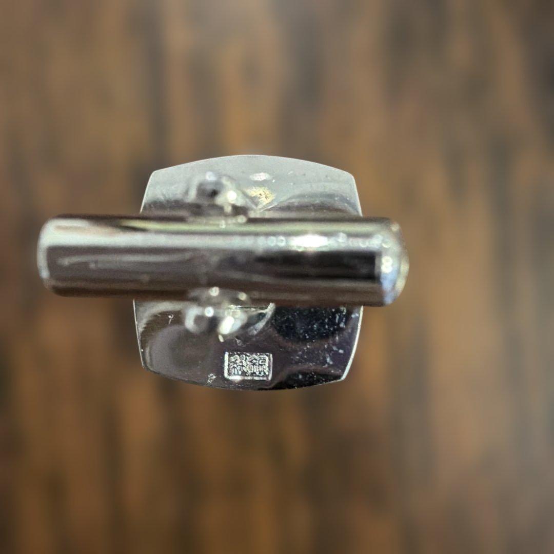 【家紋】　純銀　ネクタイピン・カフスボタンのセット