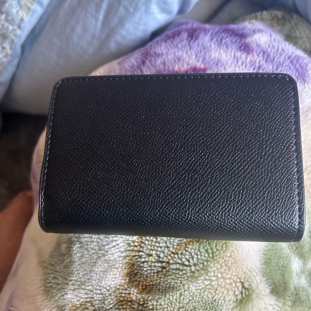 超美品COACH ブラック 二つ折り財布早い物勝ちレア品値引き交渉あり