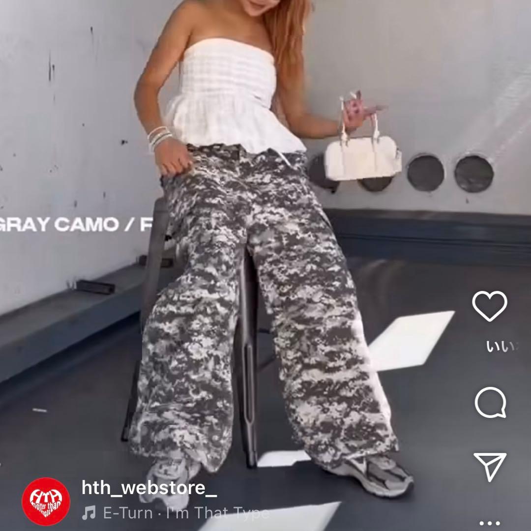迷彩 ワークパンツ ギャル HTH