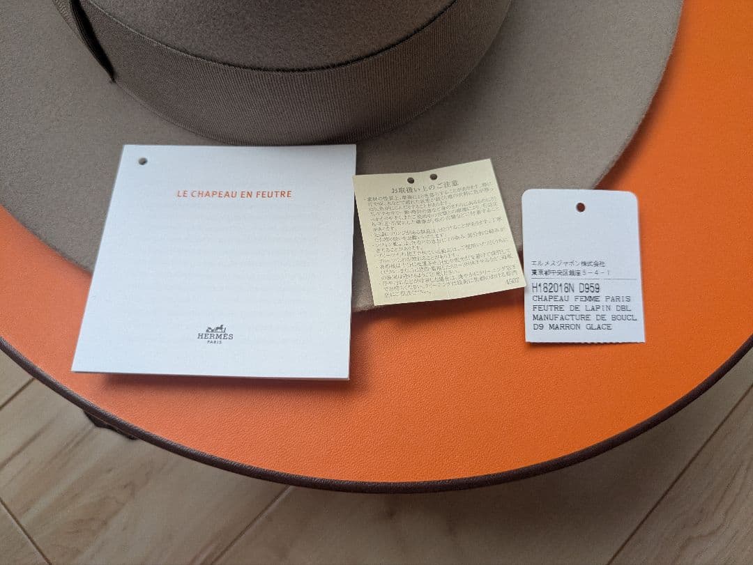 エルメス ハット 裏地スカーフ
