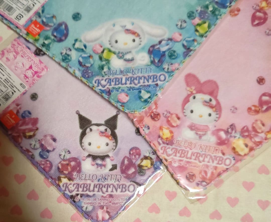 ご当地キティ プチタオル かぶりんぼ セレブ 全３種類 セット 新品 激レア♪