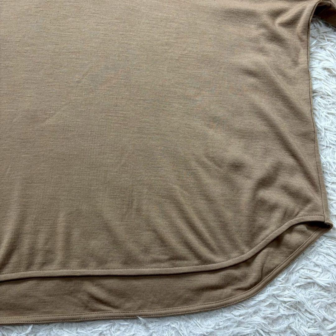 【美品】COGTHEBIGSMOKE ルーズハイネックトップ　茶色　22AW