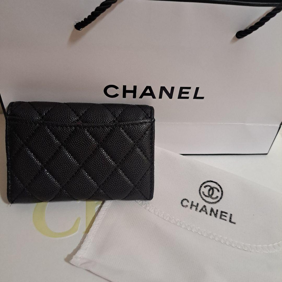 ☆CHANEL☆ノベルティ★ブラック キルティング ケース•財布