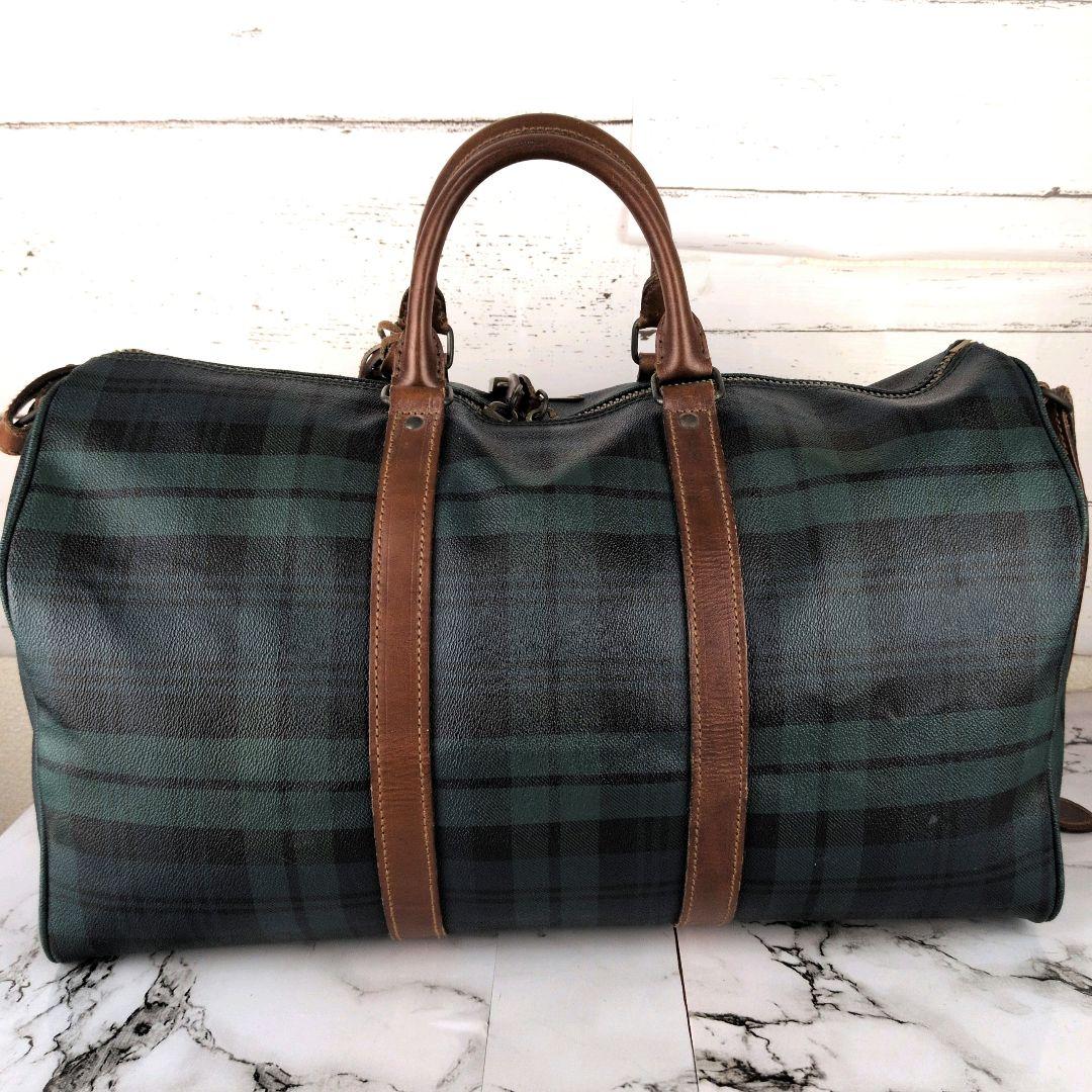 【美品】ポロラルフローレン☆2WAY　鍵　ブラシ　チャーム　完備　ボストンバッグ