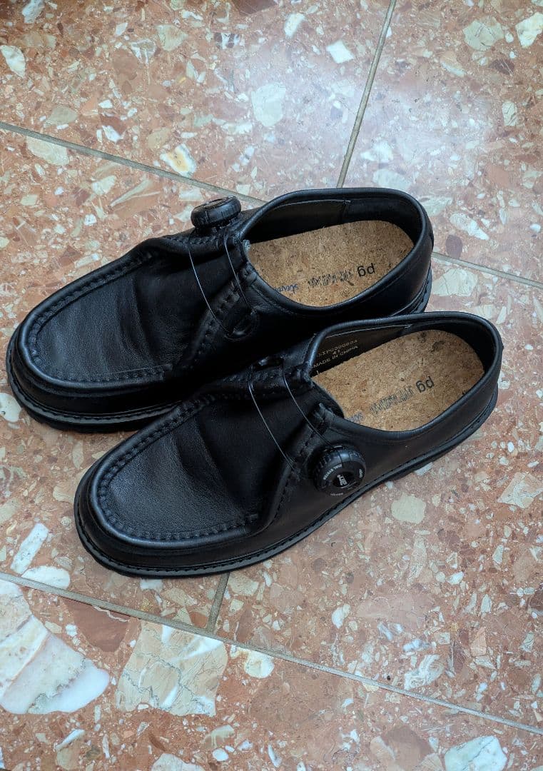 steven alan×pg　KNOCK BLACK LEATHER/シューズ