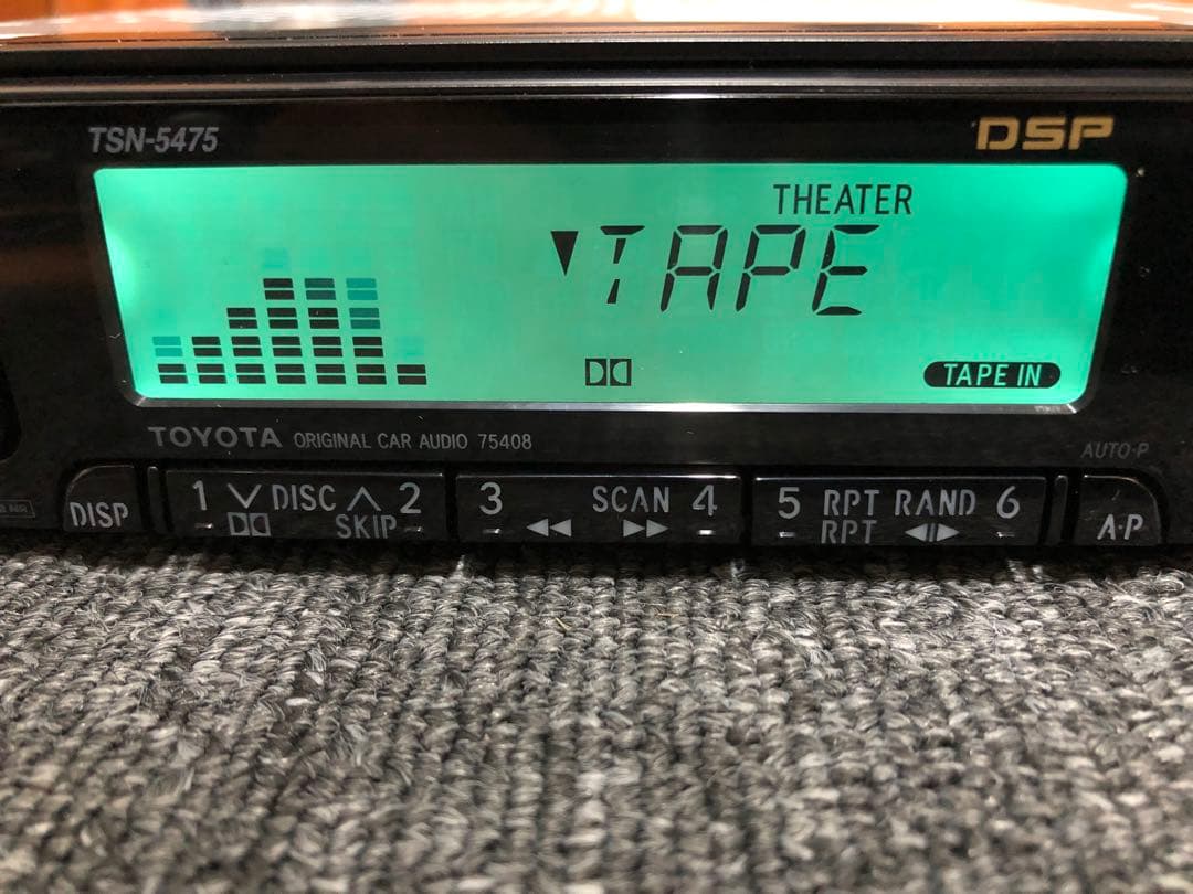 【美品】TSN-5475 トヨタ純正DSPカセットチューナー【希少良好固体】