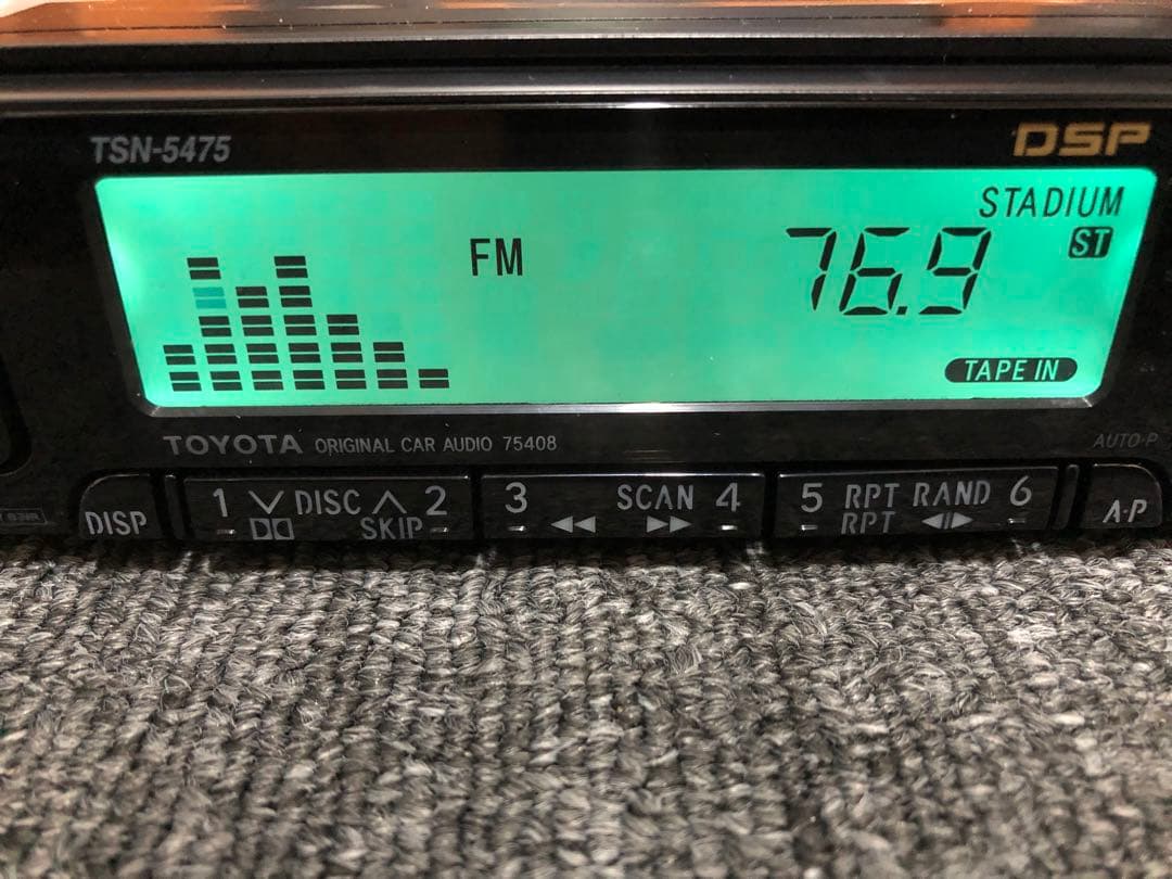 【美品】TSN-5475 トヨタ純正DSPカセットチューナー【希少良好固体】