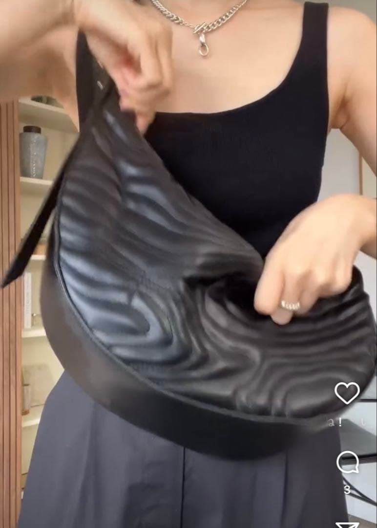 【rimark】Map patter quiliting bag