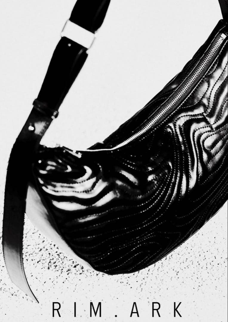 【rimark】Map patter quiliting bag