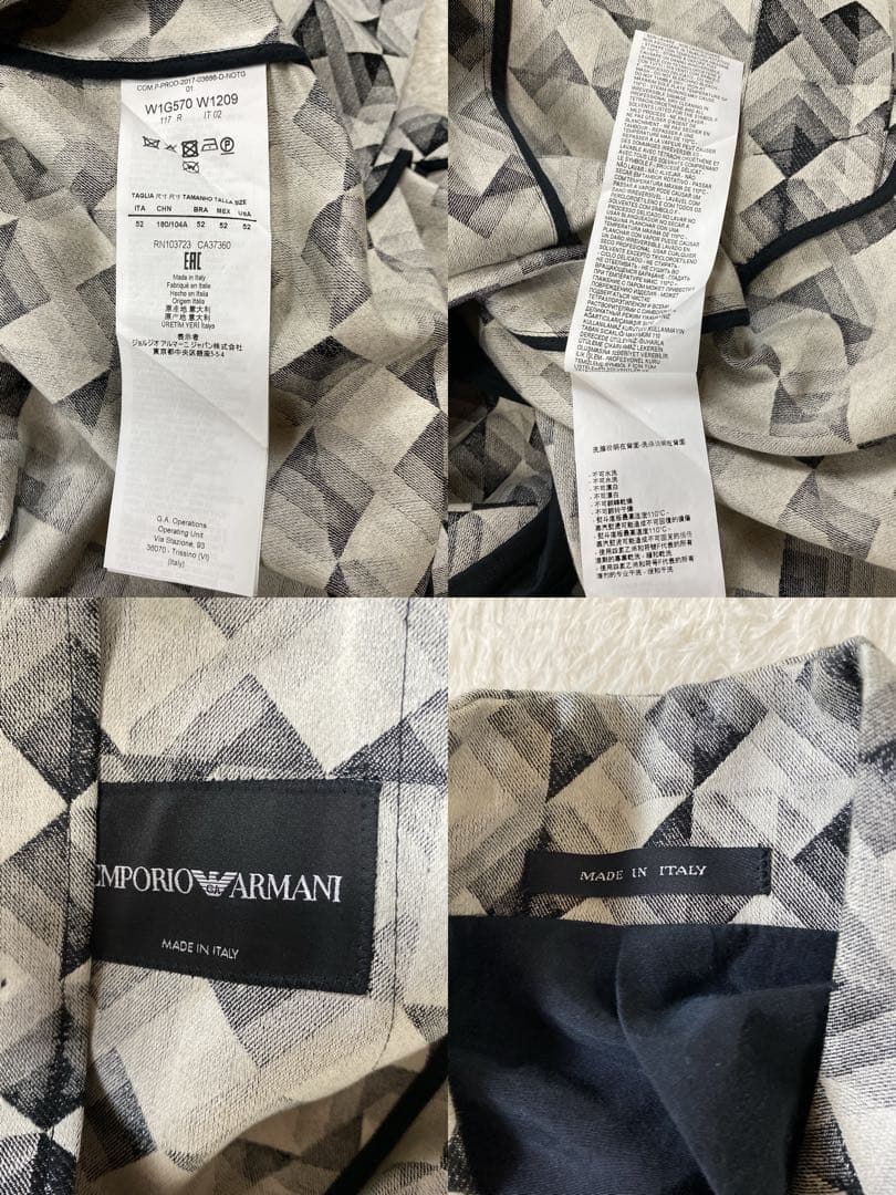 【希少XL・約15万円】完売品 エンポリオアルマーニダブルジャケット イタリア製