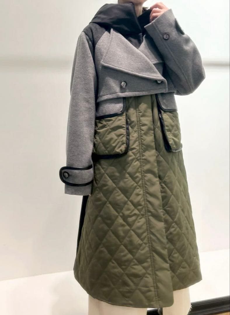 !!最終値下げ!!⭐︎新品同様⭐︎RISLEY キルティングロングコート1月15日迄