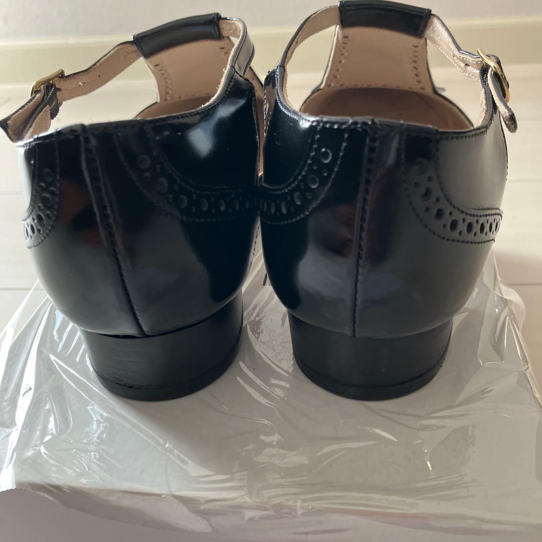 Plage2023【 NEBVLONI E .】ウイングチップストラップシューズ