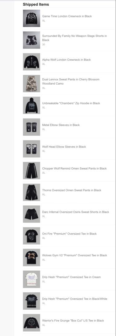 ダルクスポーツThorns Oversized Omen Sweat Pants