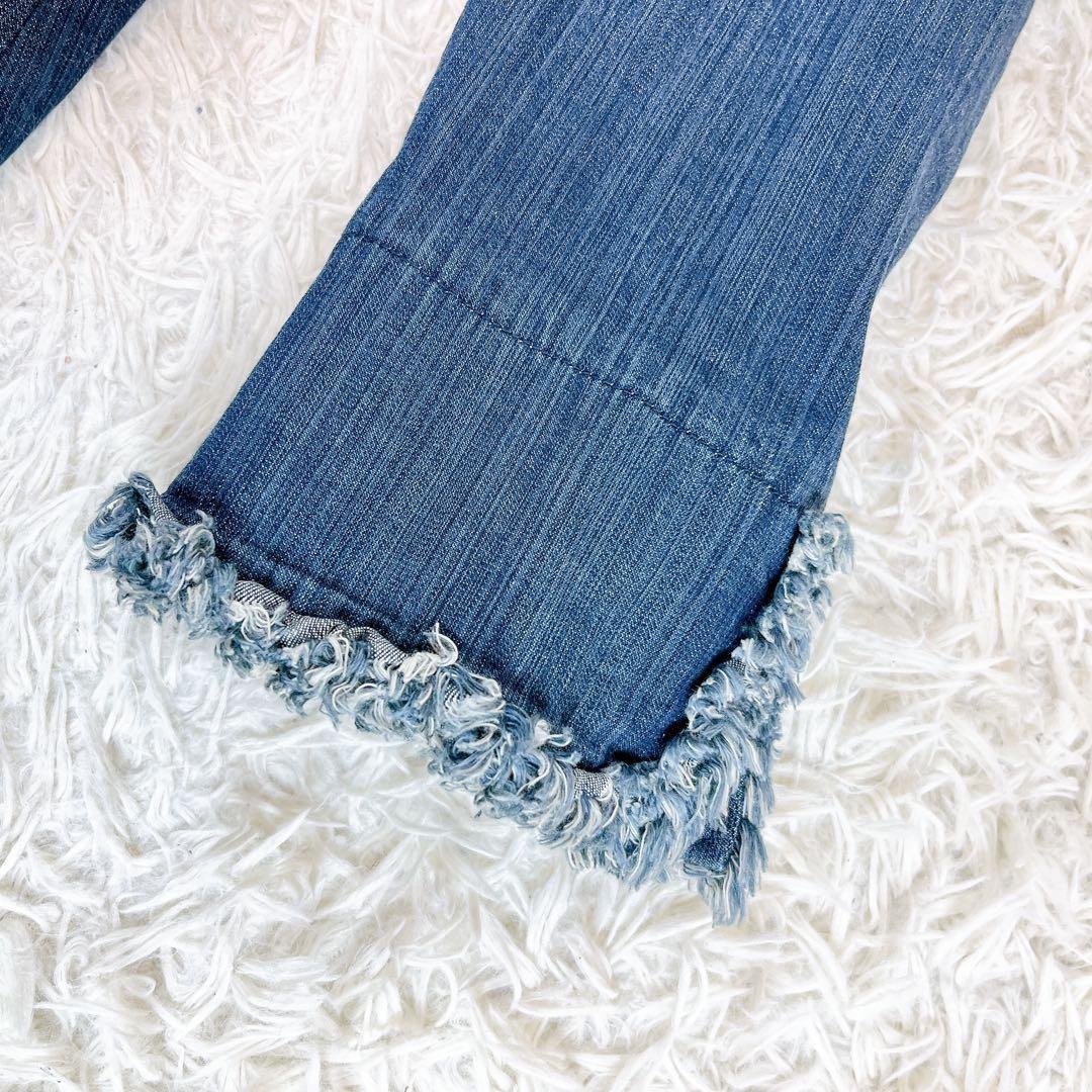 エムズグレイシー トレンチコート デニム フリル ハート　ベルト 38 M