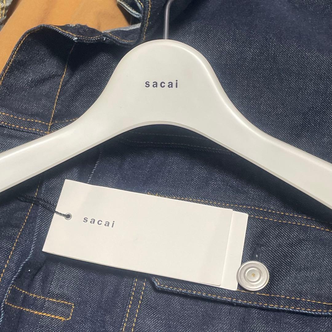 Sacai レイヤードデニムジャケット　綾野剛着用モデル リジット　ブルーデニム