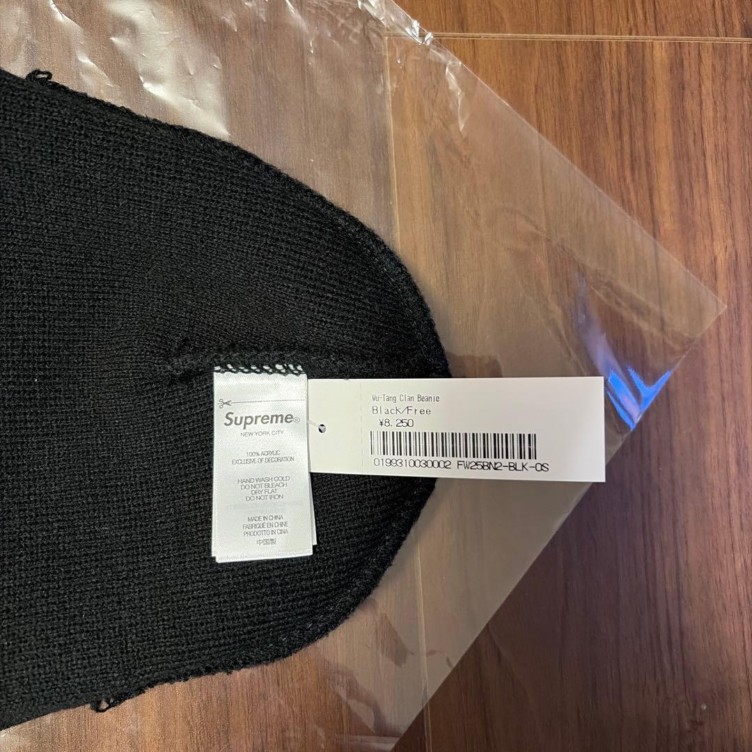 新品Supreme x Wu-Tang Clan Beanie ブラック